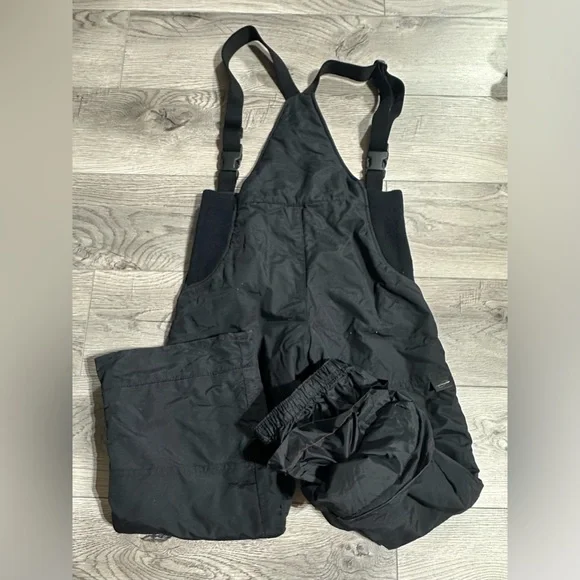 Obermeyer Kids Snow Ski Bibs Youth Size 6 Black Wore OnceI-Grow Never Used!!